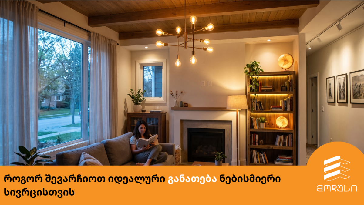 როგორ შევარჩიოთ იდეალური განათება ნებისმიერი სივრცისთვის