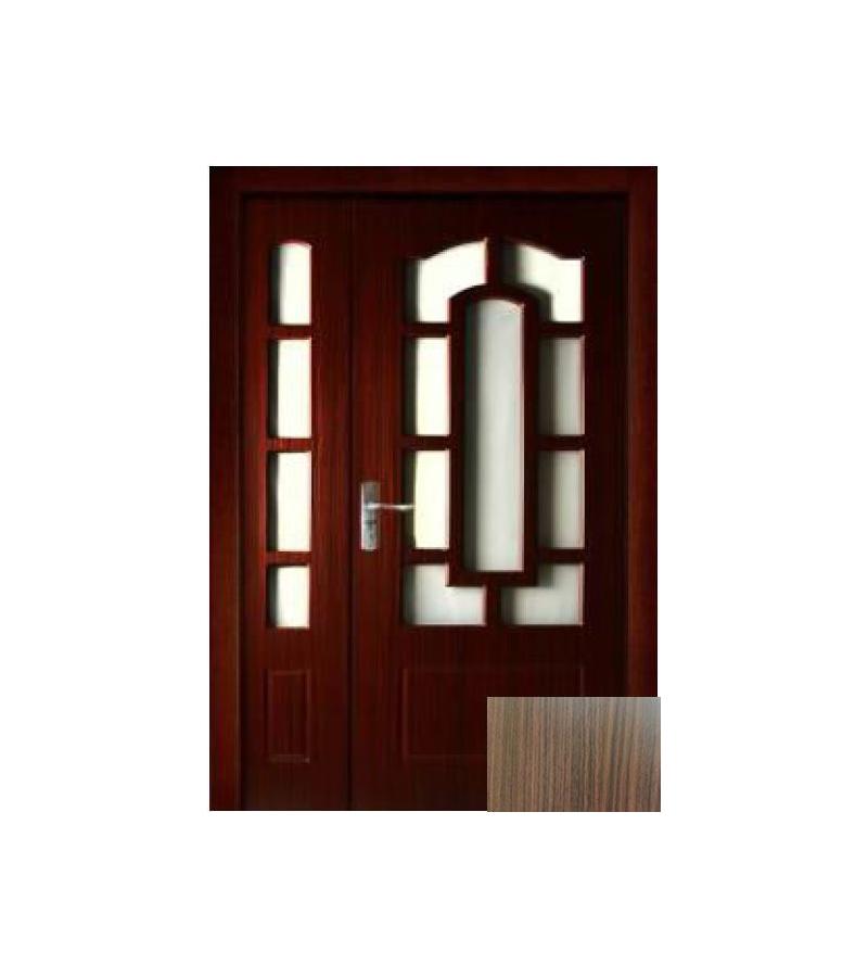 door with glass  კარ-ნახევარი”  KM-703D Size  215*79.5*39.5 ფ. Walnut (7-5)