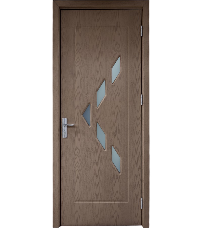 კარი მინით  KM-138 ზომა  215*80*4 ფერი  Walnut (7-5)