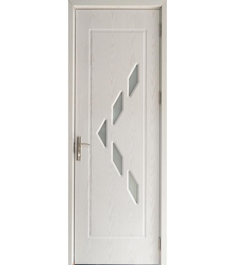 door with glass  KM-138 Size  215*80*4 color  Pearl White (AKC-021)