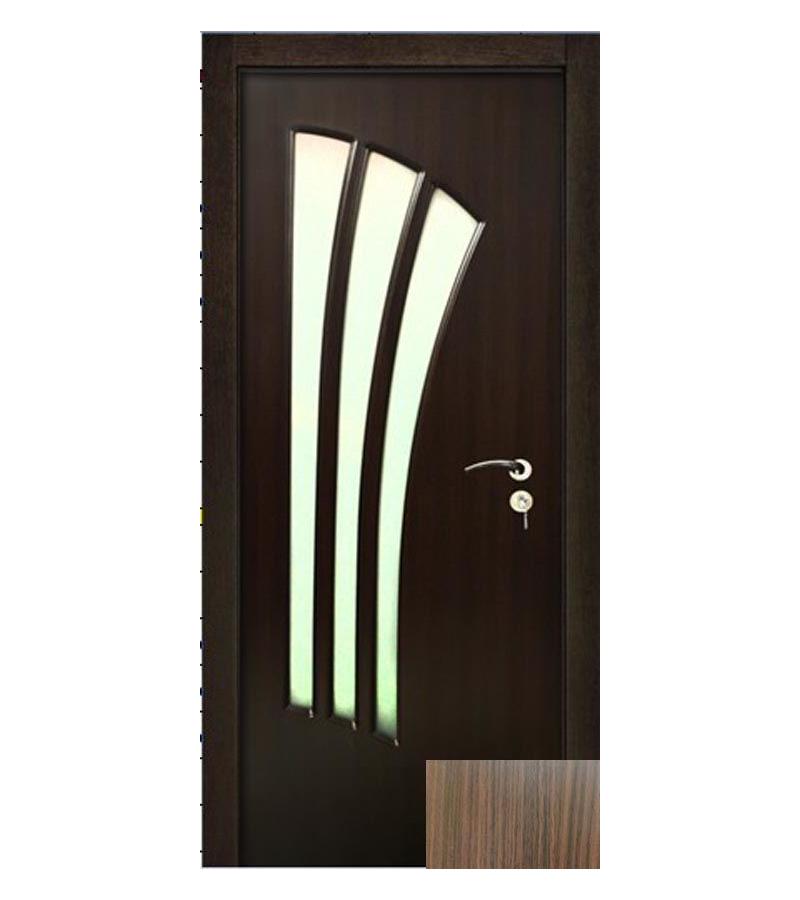 door with glass  KM-700 Size  205*75*4 color  Walnut (7-5)