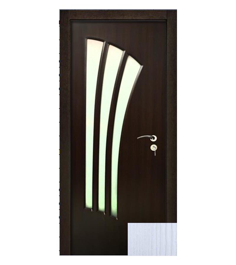 door with glass  KM-700 Size  205*75*4 color  Pearl  White  (AKC-021)