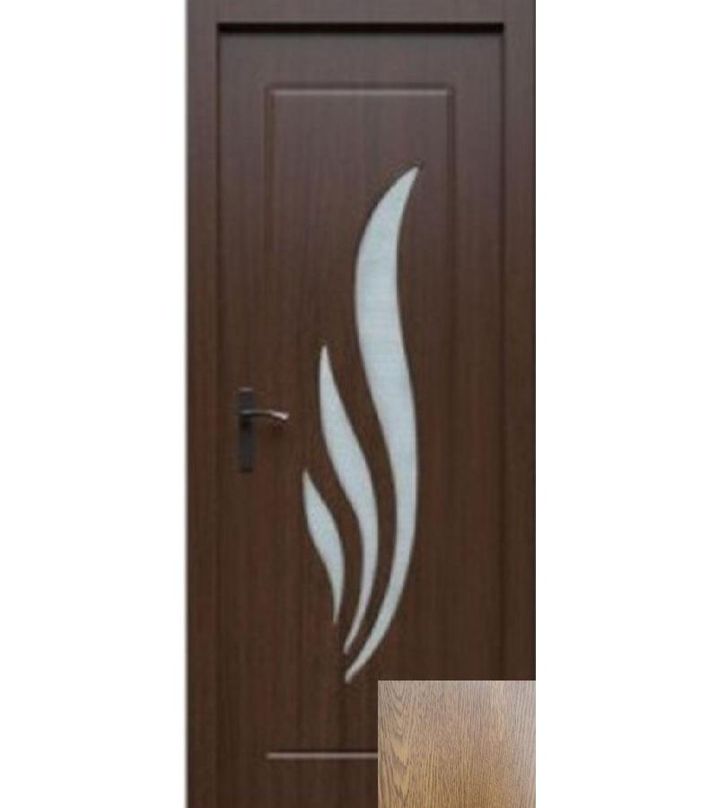 door with glass  KM-708 Size  205*80*4 color  OAK  (1-3)