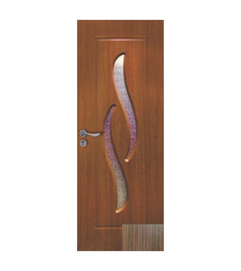 door with glass  New-01 Size  205*75*4 color  Walnut (7-5)