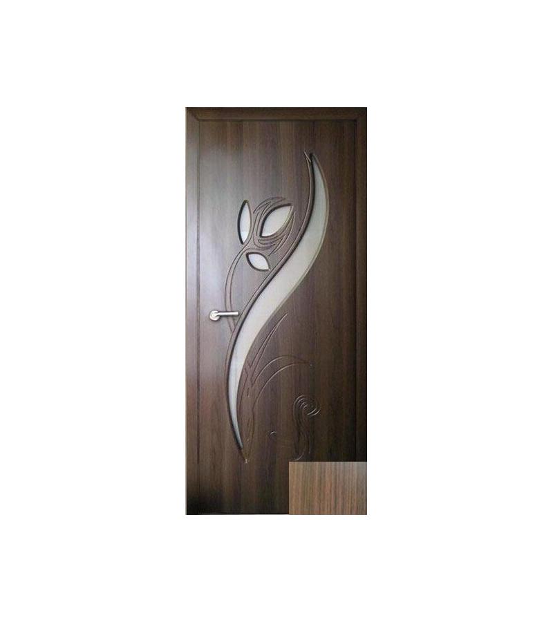 door with glass  New-02 Size  205*75*4 color  Walnut (7-5)