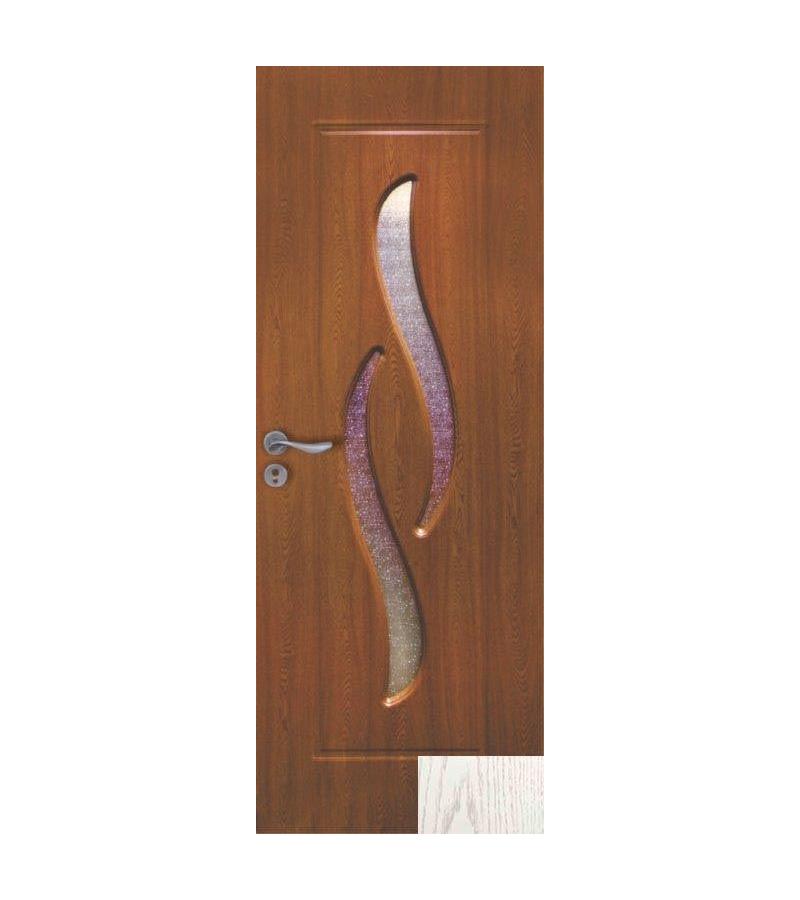 door with glass  NEW-01 Size  215*75*4 color White Oak (KC-002)