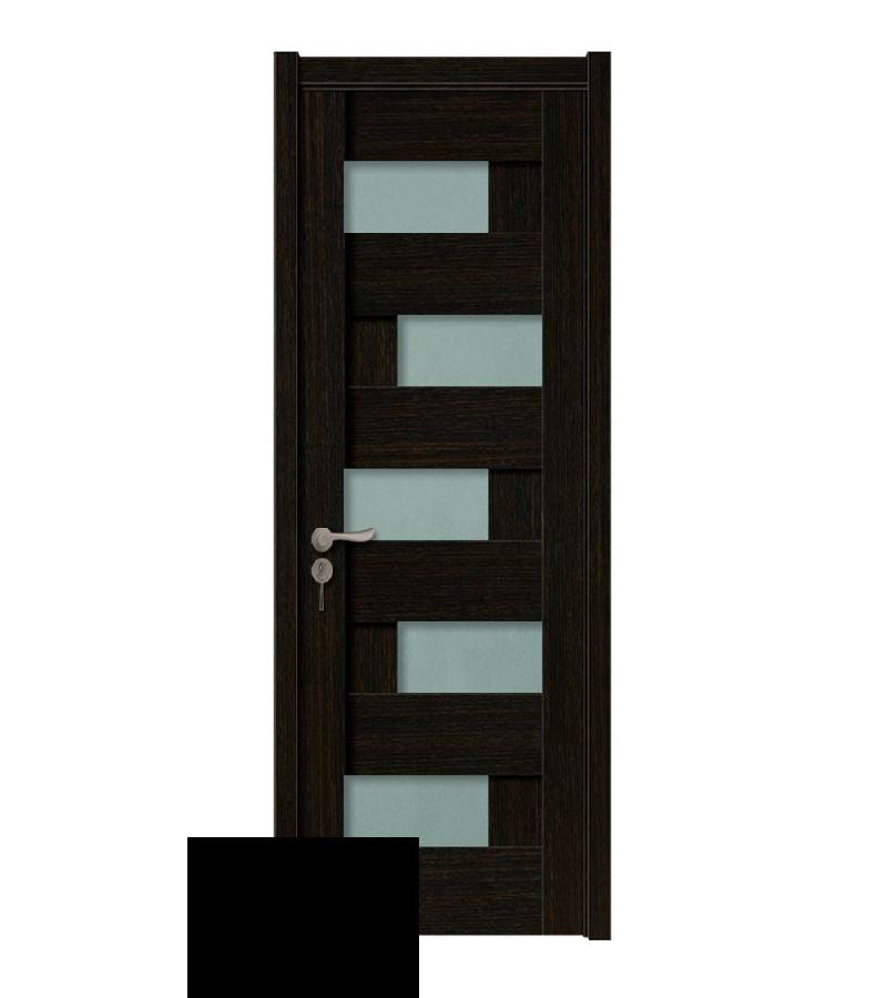 door with glass  KMC-038 Size  215*80*4 color Mat black