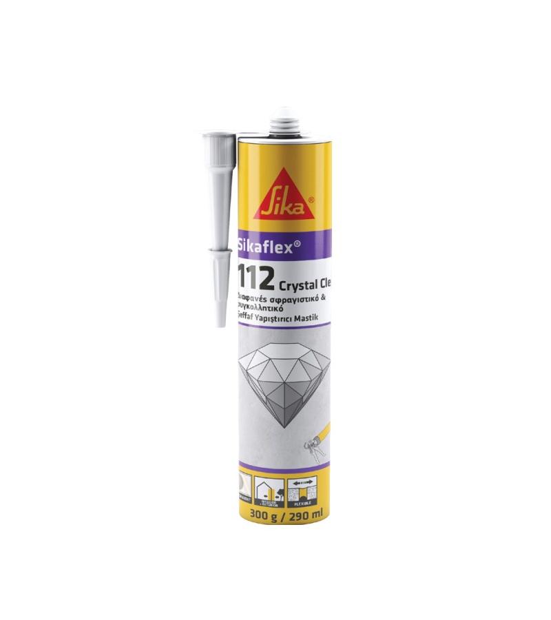 SIKAFLEX 112 CRYSTAL CLEAR  სილიკონი გამჭირვალე       ABC SEALANTS