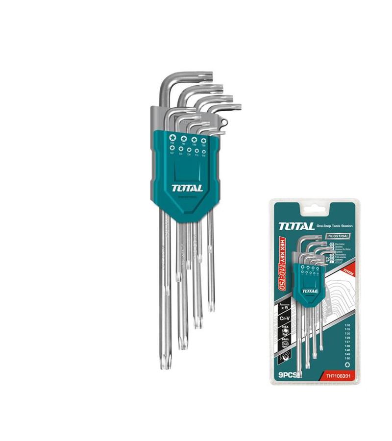 ექვსკუთხა ქანჩის ნაკრები  Torx Key  (9ც)  #THT106392   Mfr. TOTAL