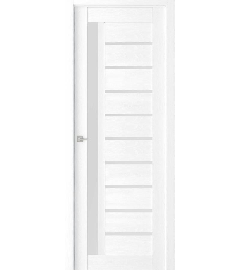 door with glass ЭКО 37 Size 215*80 ფ. Сатинат Snow Soft