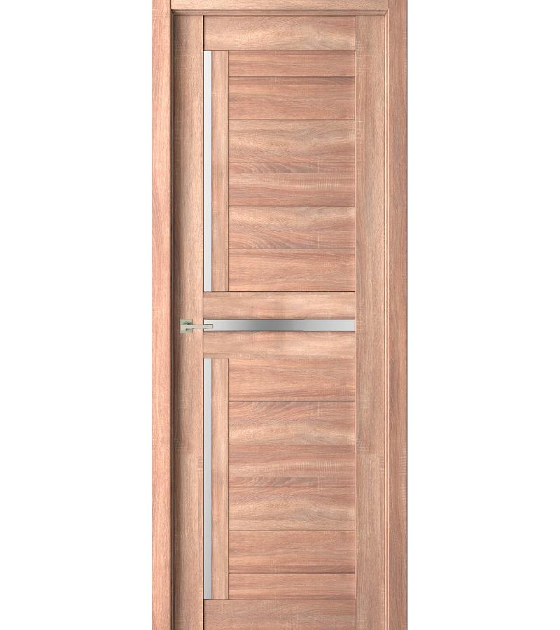 door with glass ЭКО 3M Size 215*80  ფ. Сатинат Трюфель