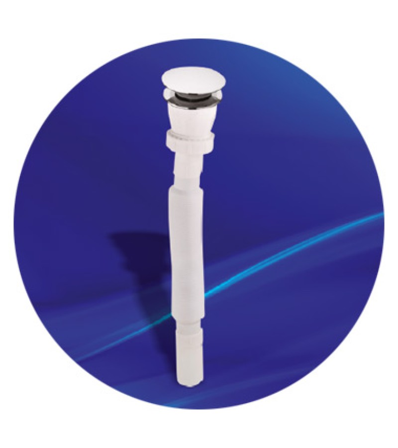 Сифон с 1 полотенцесушительной кнопкой 32 мм S-524 темный. ОЗБЕСТ