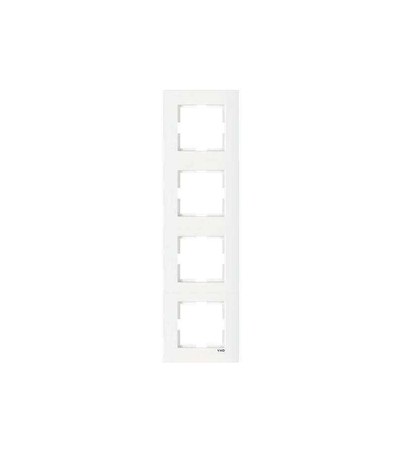 Switch-rosette edge VIKO KARRE 4 white