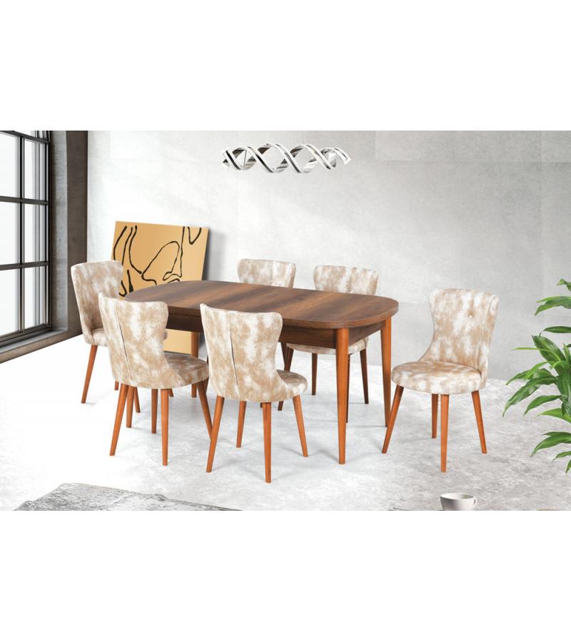 სკამი  AHU  ფერი. ACIK KAHVE - 05   მწარ.  PARLAYAN KOC 