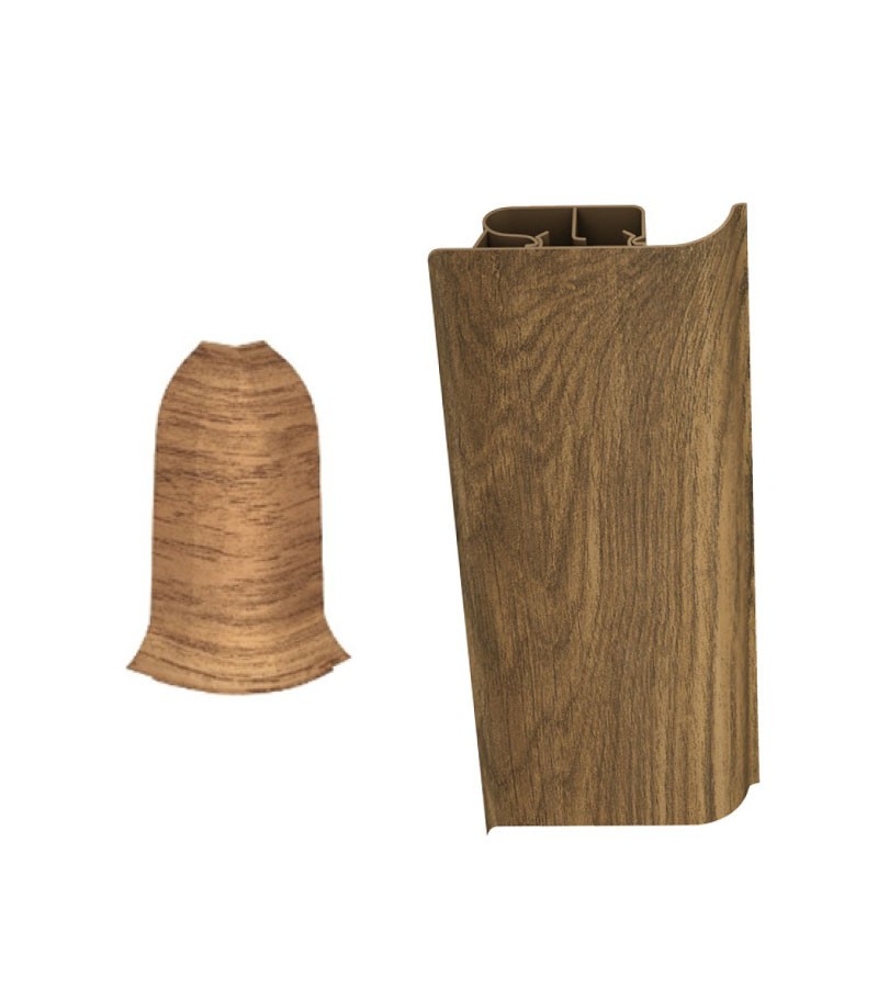 Outer corner of plinth # 8536 ДУБ РУСИКАЛЪНИЙ Декопласт