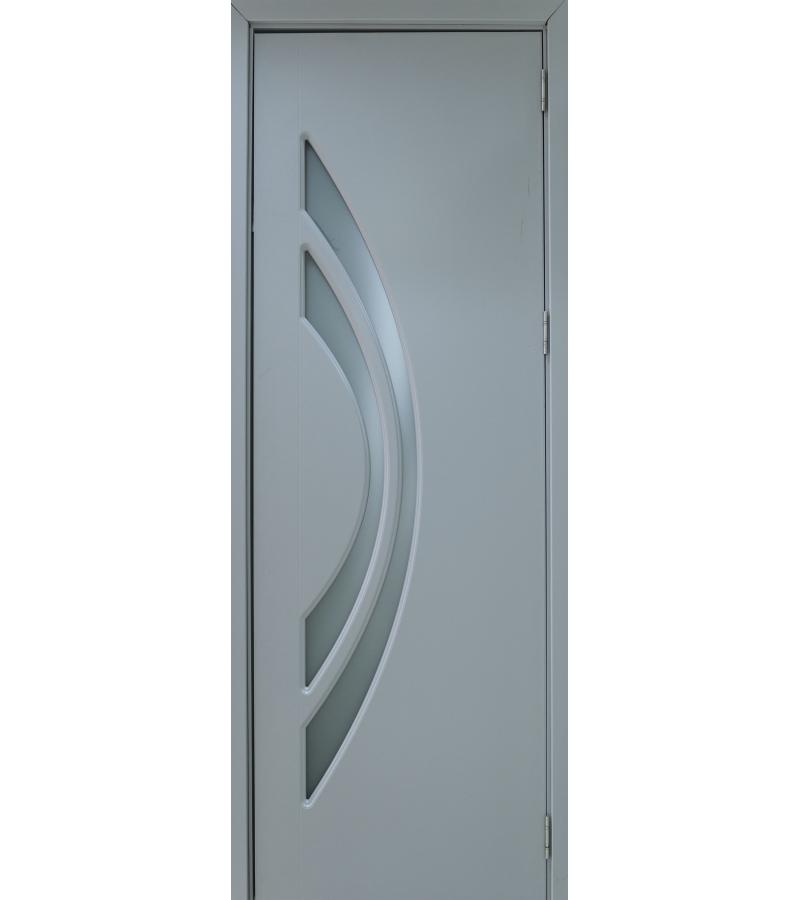 door with glass  KM-385 Size  215*80*4 color  Light grey (1216)