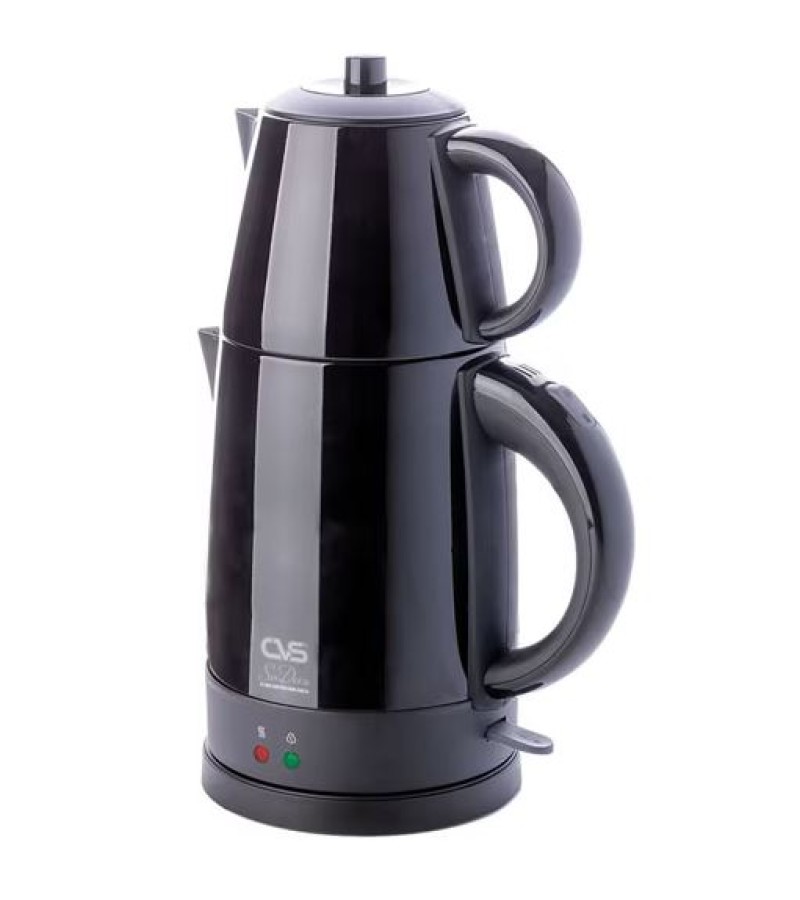 ჩაიდანი ელექტრო  2 განყოფ. მეტალის  DN 1515 SIYAH  SUDEM მწარ. CVS