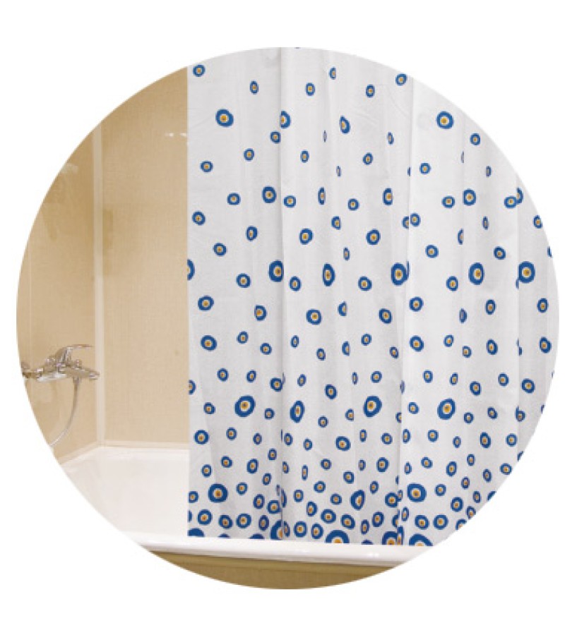 Штора для ванной комнаты ВР-002 темная. ОЗБЕСТ