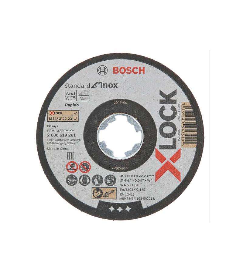 საჭრელი ქვა  X-LOCK  125x1x22.23mm  #2608619264    Произв. BOSCH