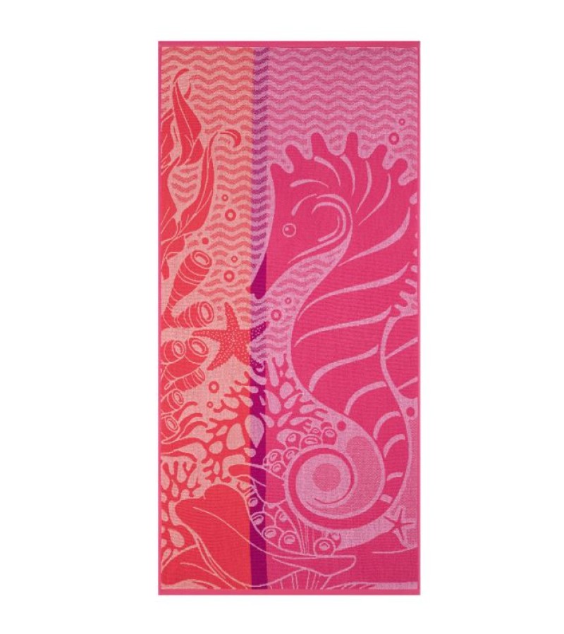 პირსახოცი  მოდ. NICE OKYANUS  ზომა  70*150 ფერი  PINK  მწარ. OZDILEK