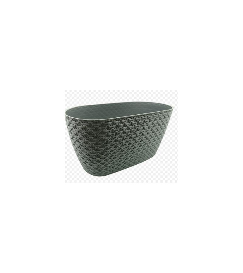 ქოთანი პლასტმასის  449 KNIT BALCONY POT   4.25ლ   Elif Plastic