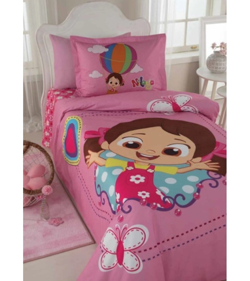 თეთრეულის ნაკრები  RANFORCE NILOYA  1-საწ. ფერი PEMBE  მწარ. OZDILEK