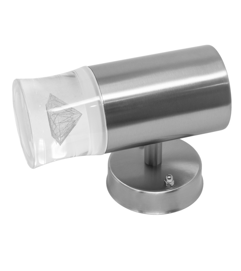 Outdoor lighting LED wall LO-24 nickel