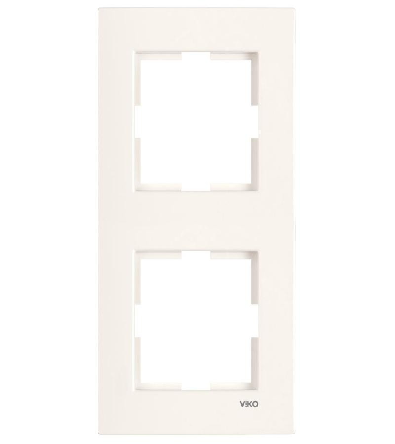 ჩამრთველ-როზეტის კანტი VIKO KARRE 2-ნი  კრემი