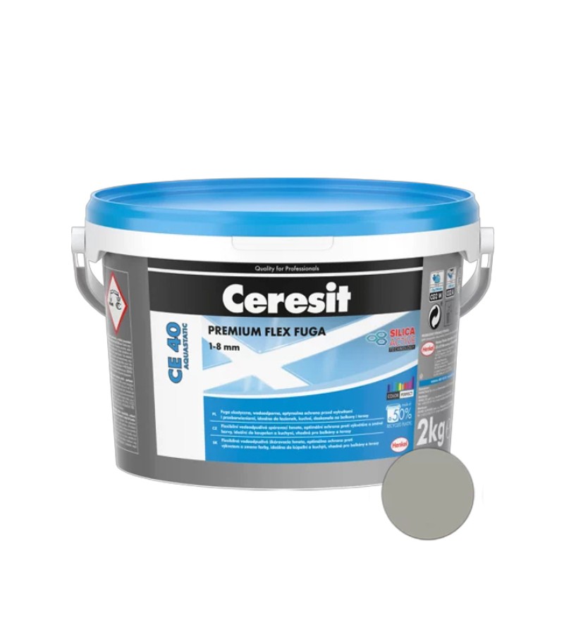 ფუგა ceresit CE-40 2 კგ წყალმდეგი (ნაცრისფერი)