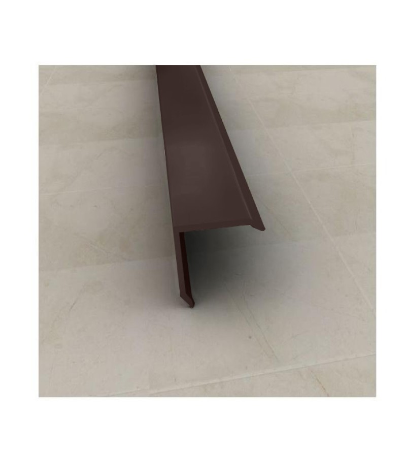 Уголок алюминиевый СМТ-1121 25мм 2,7м цветной. ВЕНГЕ горький. САМЕТ