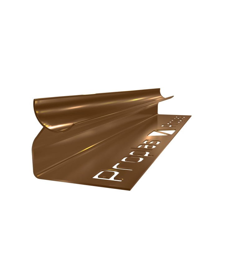 ალუმინის  შიგა  კუთხე  კაფელის   10მმ  2,7მ   BRONZ   მწარ.  PROPLAST 