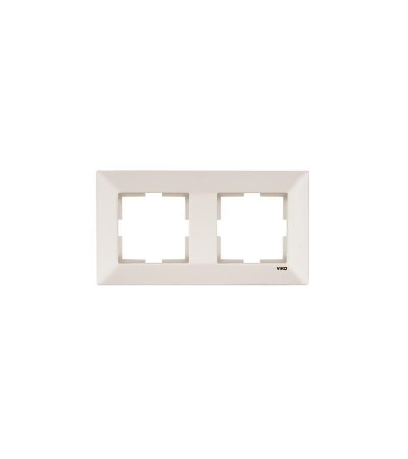 ჩამრთველ-როზეტის კანტი VIKO MERIDIAN 2-ნი  კრემი