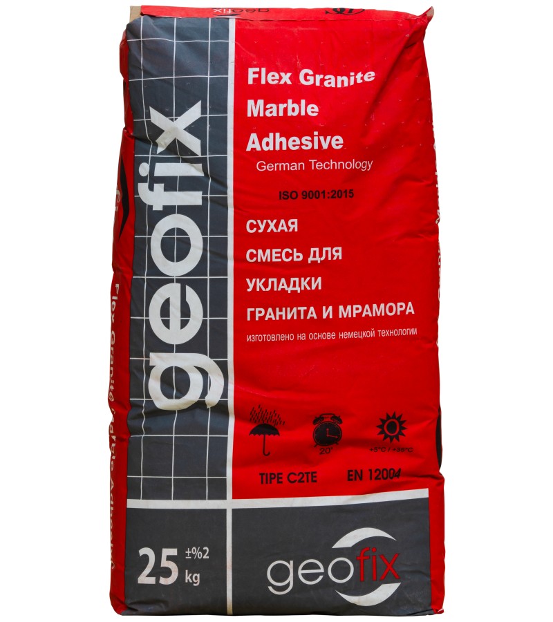 ფისოვანი ცემენტი 25კგ  GEOFIX  (გრანიტის და მარმარილოს)