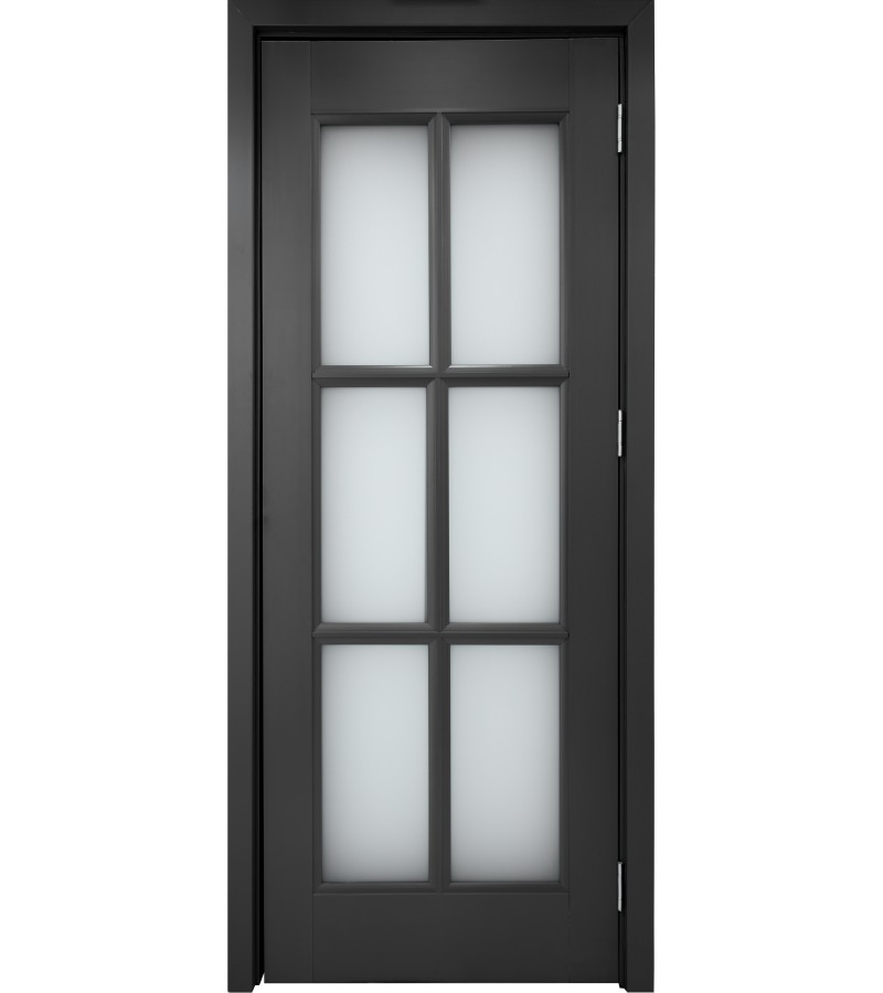 Дверь со стеклом КМС-041 размер 215*80*4 цвет HC серый