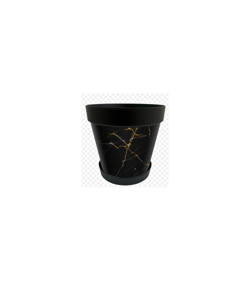 ქოთანი პლასტმასის  422 YAZ PATTERNED POT NO:1  2.5ლ   Elif Plastic