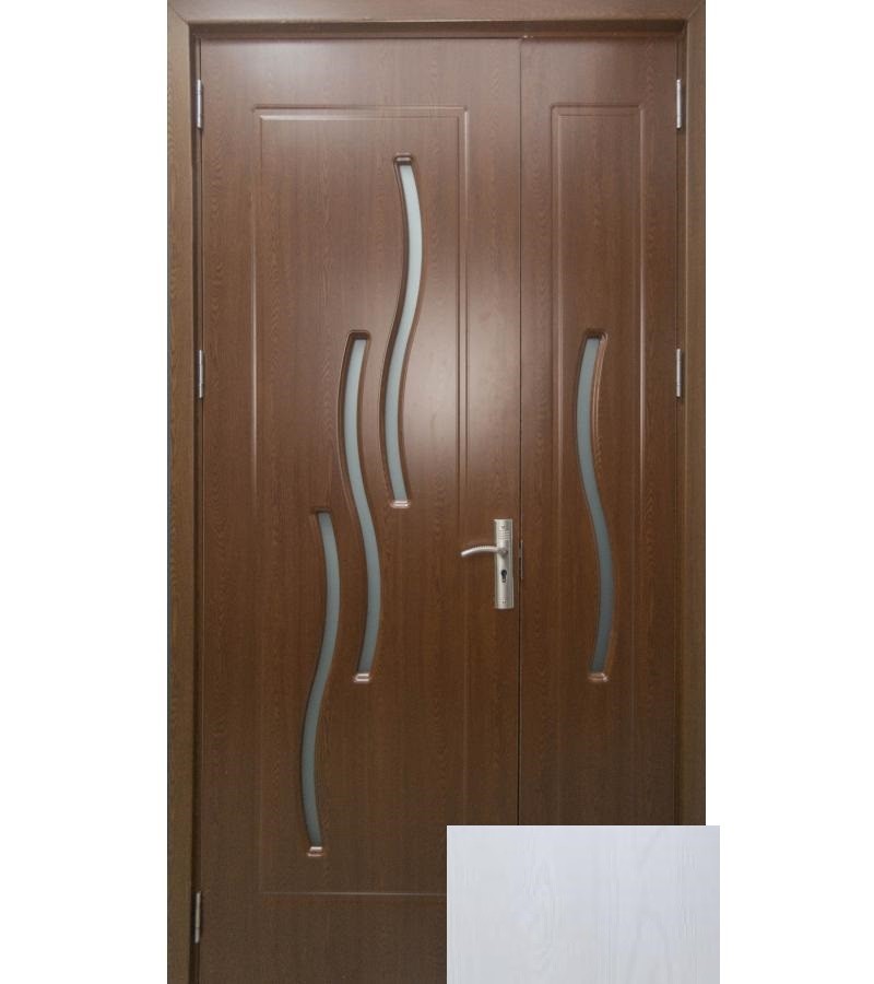 კარი მინით  კარ-ნახევარი”  OP-092M  ზომა 215*79.5*39.5*4 ფ.  Pearl White (AKC-021)