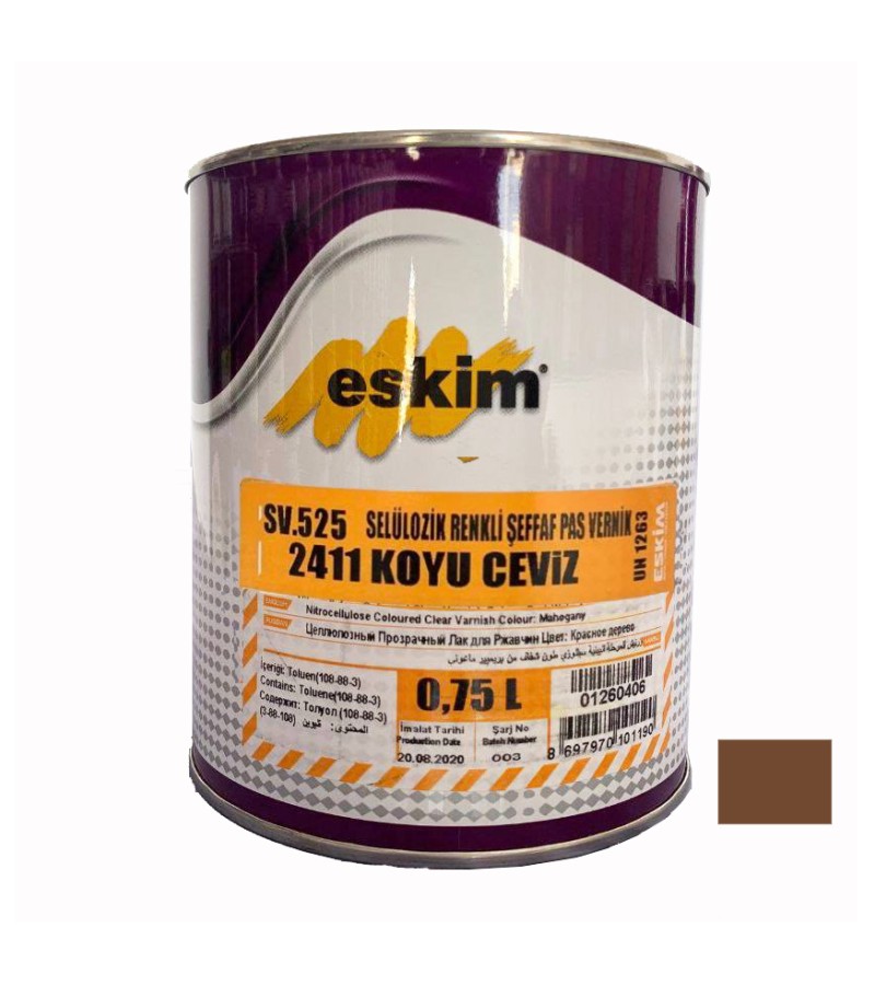 Varnish colored Eskim PAS Vernik (2411) K.Ceviz 0.75lt