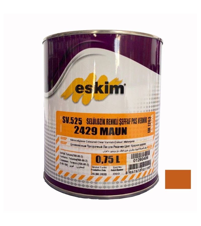 Varnish colored Eskim PAS Vernik (2429) Maun 2.5lt