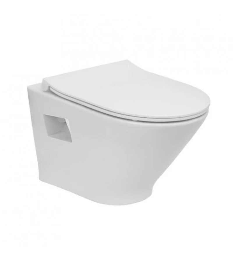 Wall Mounted Toilet with Bidet GAP Lid #A34H0N7000 Brown. R O C A