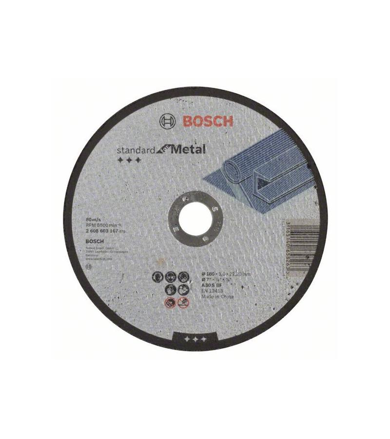 რკინის საჭრელი დისკი  180x3x22.23mm   #2608603167    მწარ. BOSCH