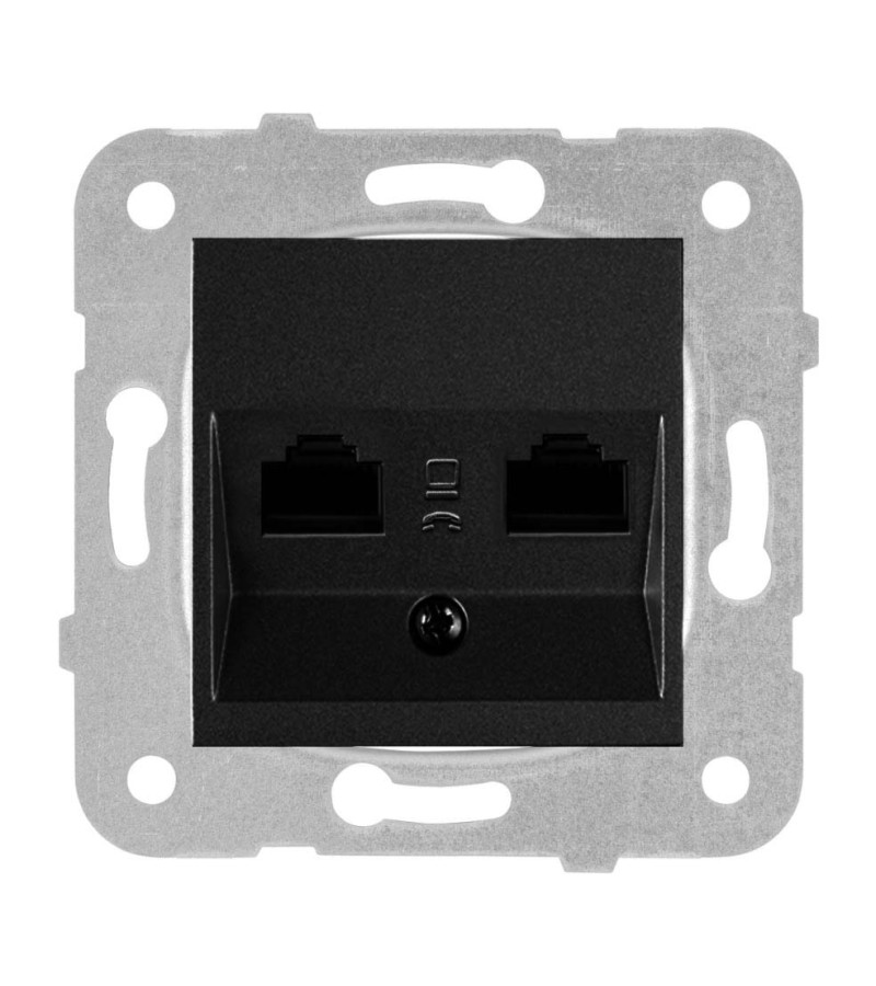 როზეტის მექანიზმი  ტელეფონის  KARRE PLUS  BLACK  WKTT04022BL-EU1  Panasonic