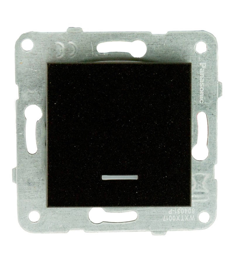 გადამრთველის მექანიზმი   KARRE  PLUS 1-ნი განათებით BLACK  WKTT00022BL-EU1 Panasonic