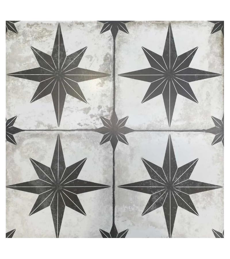 კერამ. ფილა  ” PAV STAR BLACK ” 45X45   STAR CERAMIC  S.A