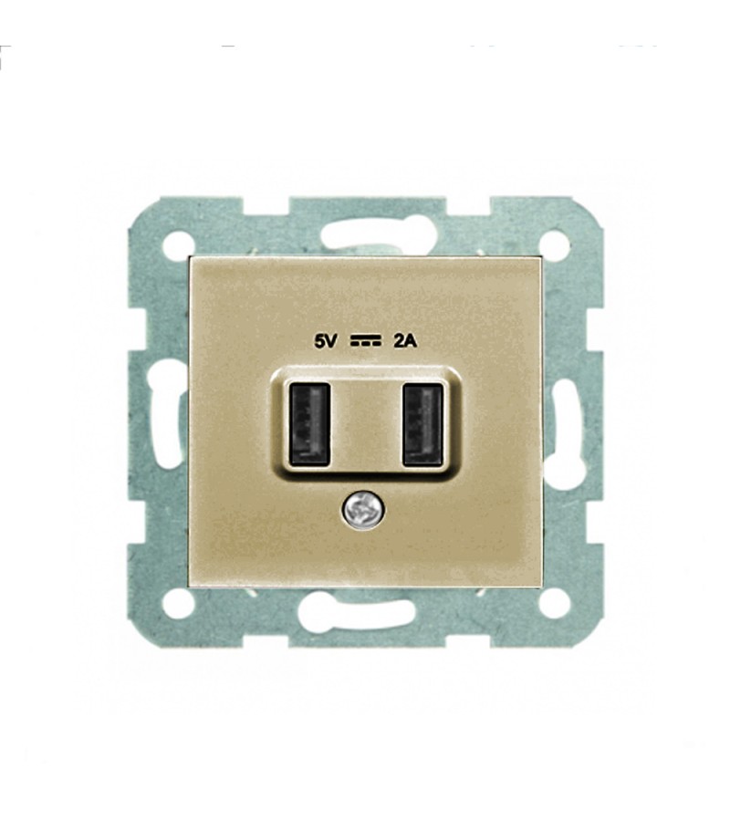 როზეტის მექანიზმი  USB 5v-2a  KARRE PLUS  BRONZ  WKTT02312BR-EU1  Panasonic