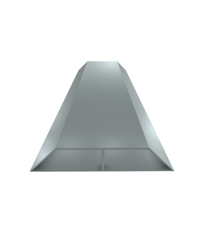 Aluminum alloy profile #4022 7*35 3m black. PROPLAST