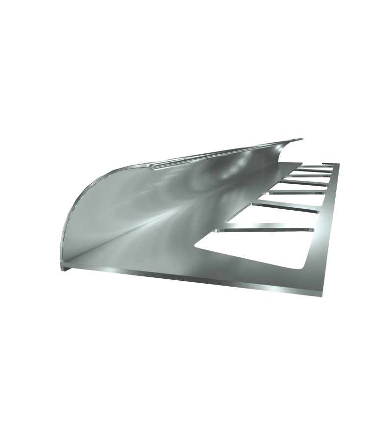 ალუმინის გარე კუთხე  კაფელის  12მმ  2,7მ  პრიალა   მწარ.  PROPLAST 