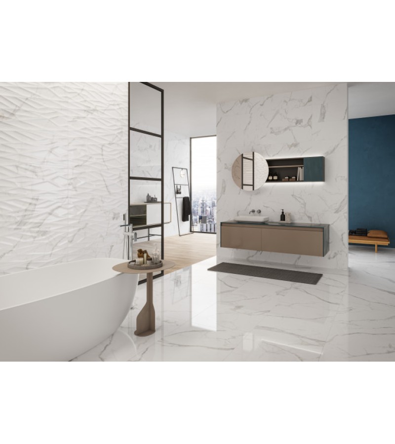 очаг. Плитка ''CAPITOL WHITE BRILLO 30x90 Halcon Cer. КАК.