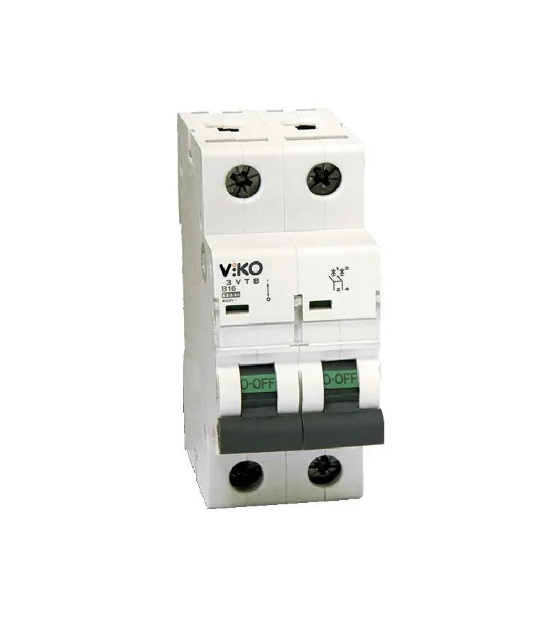 ელექტრო დამცველი  2*25A C  4,5 kA   4VTB-2C25  VIKO