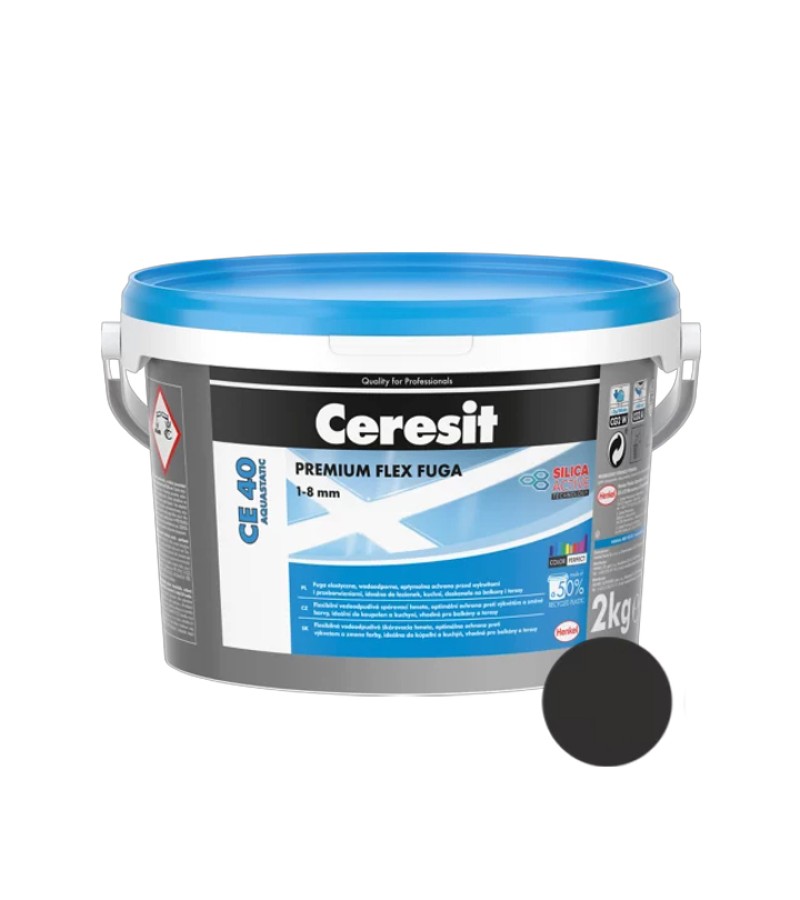 Fuga ceresit CE-40 2 кг водонепроницаемый (черный)