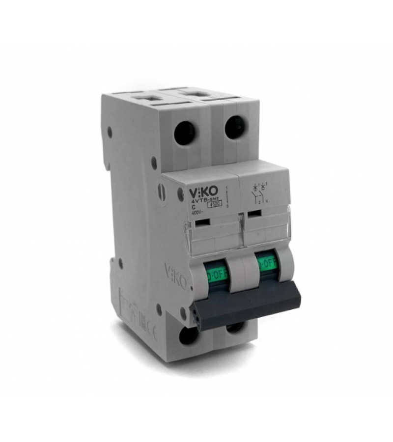 ელექტრო დამცველი  2*40A C  4,5 kA   4VTB-2C40  VIKO